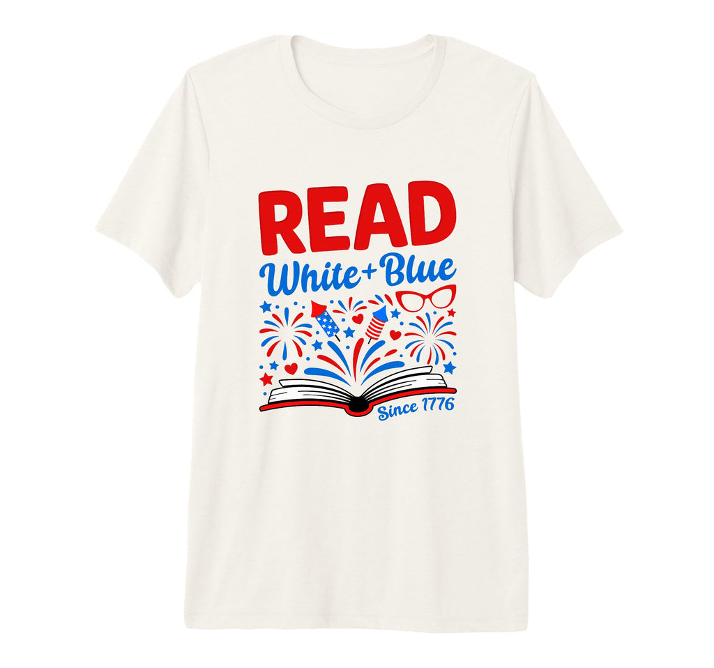 Patriotic 4Th July Bookish Read T-Shirt - Aesthetic Graphic Men Women - T-Shirt, Sweatshirt, Hoodie