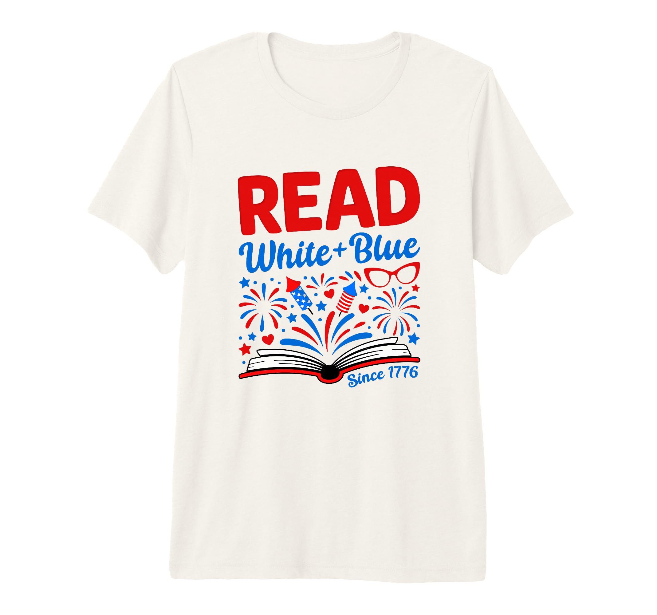 Patriotic 4Th July Bookish Read T-Shirt - Aesthetic Graphic Men Women - T-Shirt, Sweatshirt, Hoodie