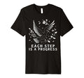 Each Step Is Progress Affirmation Floral T-Shirt - Unique Graphic Unisex - T-Shirt, Sweatshirt, Hoodie