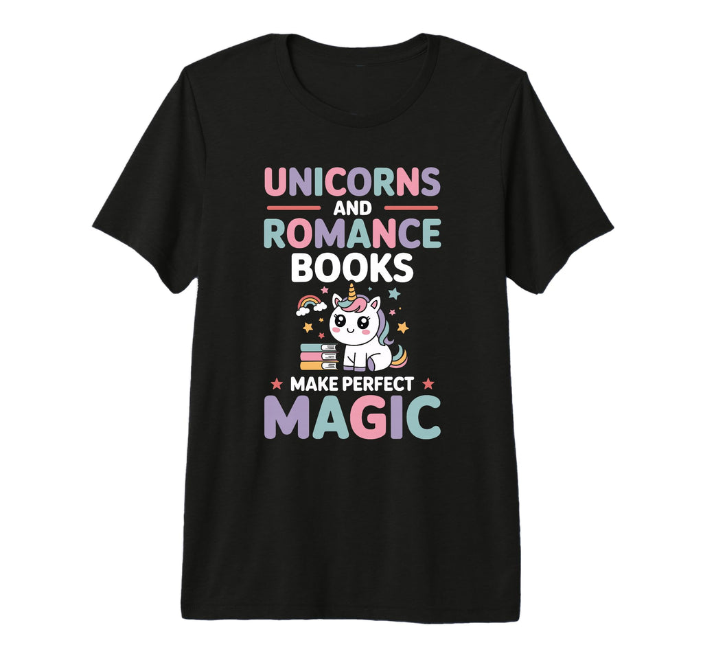 Romance Books And Unicorn Magical T-Shirt - Aesthetic Graphic for Adults - T-Shirt, Sweatshirt, Hoodie