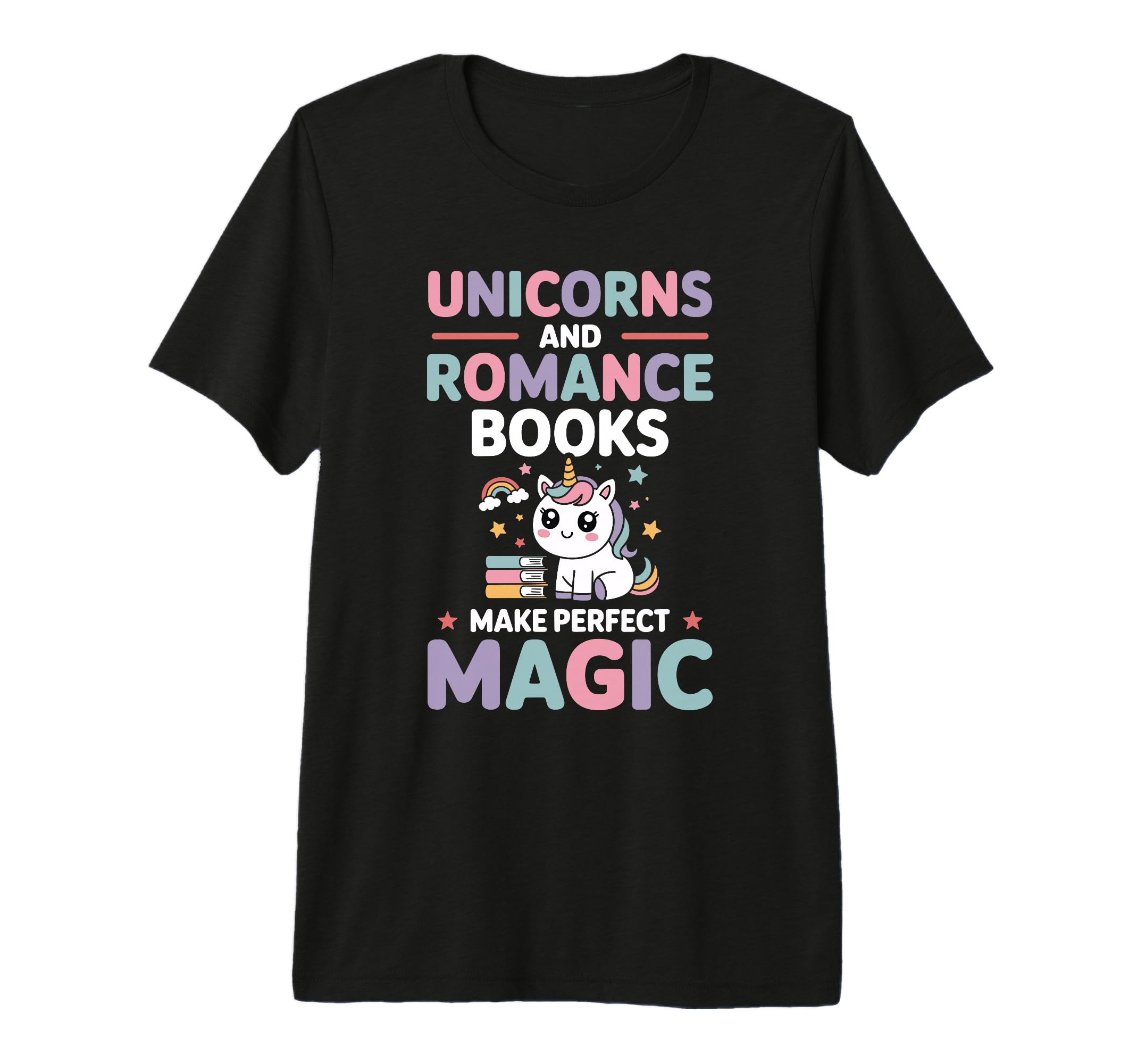 Romance Books And Unicorn Magical T-Shirt - Aesthetic Graphic for Adults - T-Shirt, Sweatshirt, Hoodie