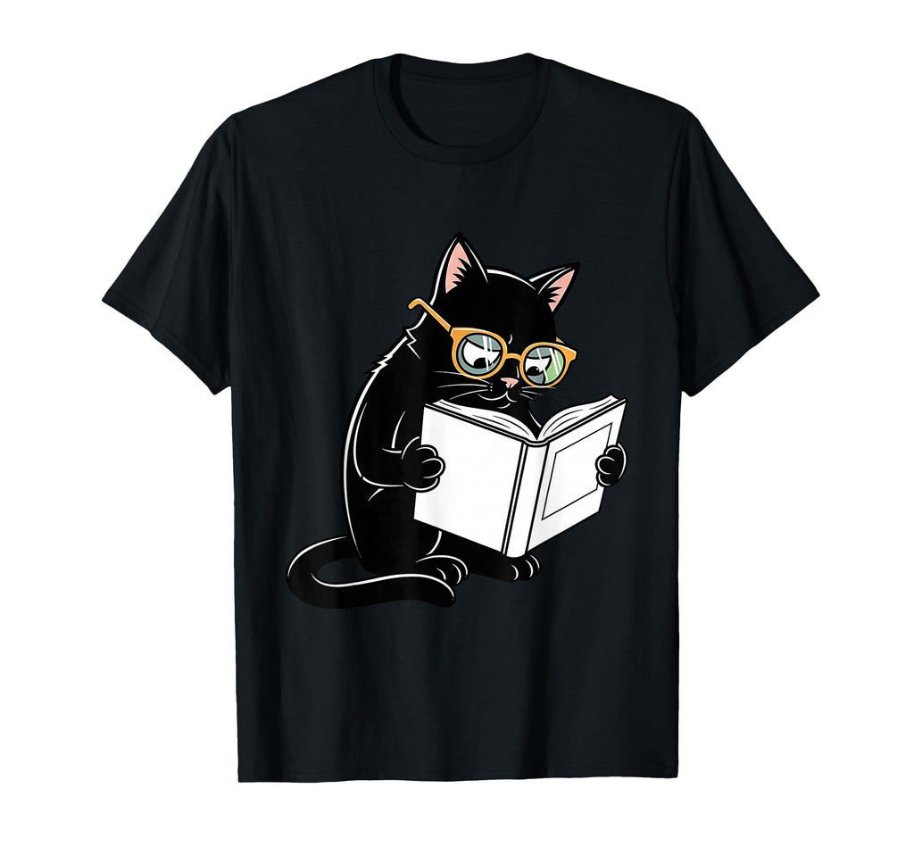 Cat Reading Book Nerd Kitty Bookworm T-Shirt - Streetwear Style Men Women - T-Shirt, Sweatshirt, Hoodie