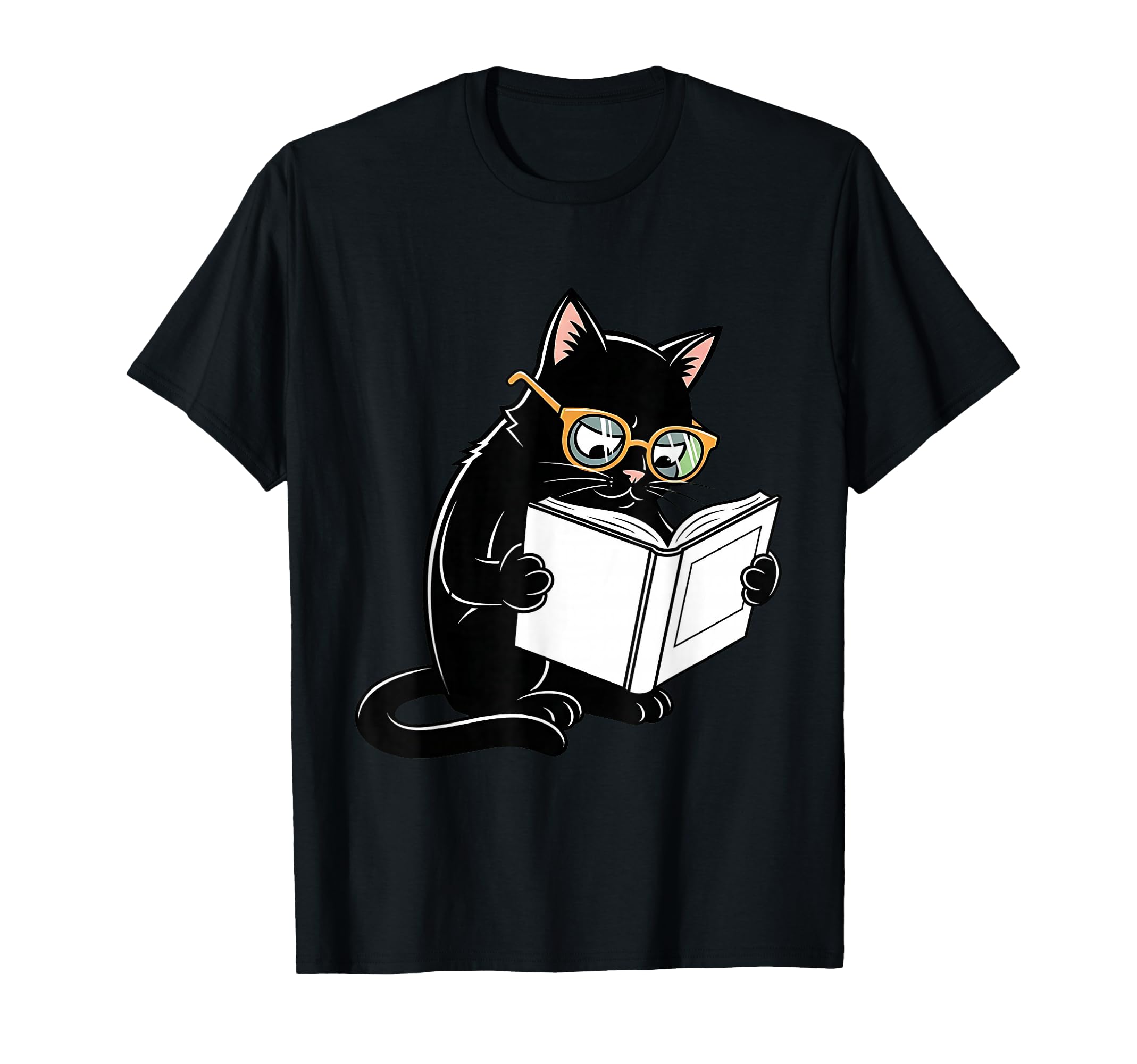 Cat Reading Book Nerd Kitty Bookworm T-Shirt - Streetwear Style Men Women - T-Shirt, Sweatshirt, Hoodie