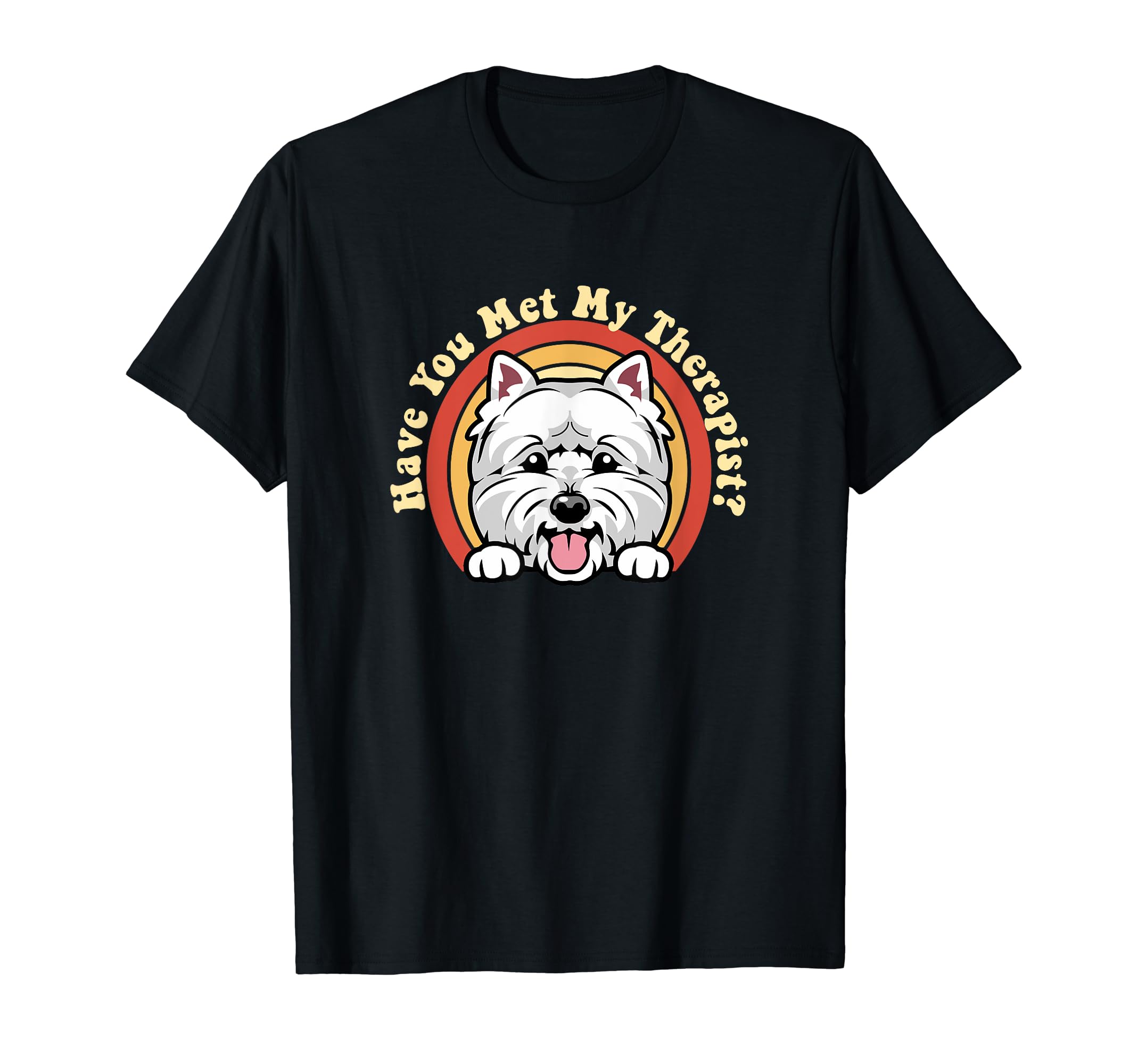 Emotional Support Therapy Dog West T-Shirt - Trendy Graphic Men Women - T-Shirt, Sweatshirt, Hoodie