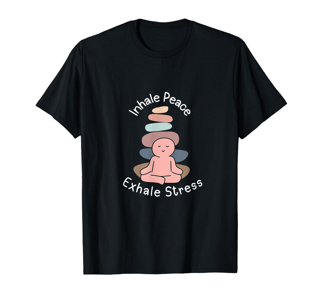 Meditation Mantra Mindfulness Inhale T-Shirt - Aesthetic Graphic Men Women - T-Shirt, Sweatshirt, Hoodie
