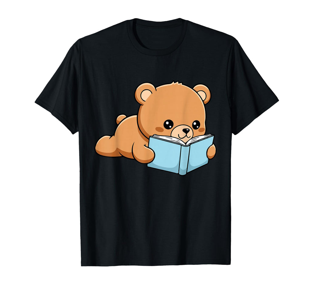 Bear Reading Book Day National Library T-Shirt - Unique Graphic for Adults - T-Shirt, Sweatshirt, Hoodie