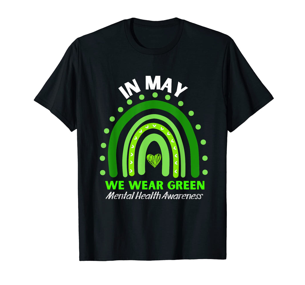 Mental Health Matters We Wear Green T-Shirt - Graphic Print for Adults - T-Shirt, Sweatshirt, Hoodie