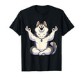 Meditation Huskey Yoga Pose Relaxing T-Shirt - Unique Graphic for Adults - T-Shirt, Sweatshirt, Hoodie