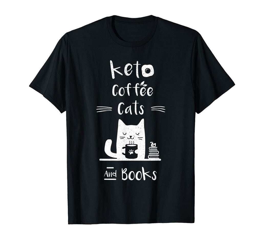 Keto Ketogenic Low Card Coffee Cats And T-Shirt - Unique Graphic Men Women - T-Shirt, Sweatshirt, Hoodie