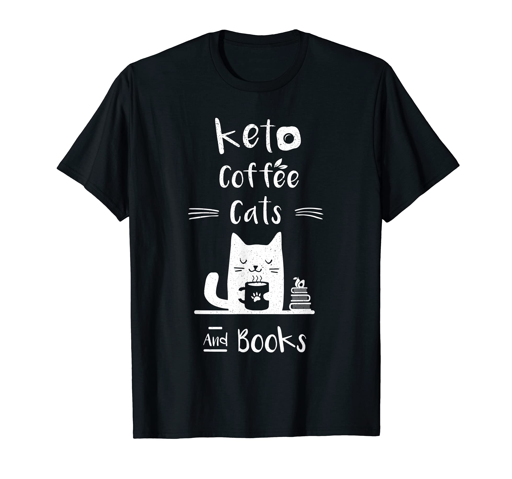 Keto Ketogenic Low Card Coffee Cats And T-Shirt - Unique Graphic Men Women - T-Shirt, Sweatshirt, Hoodie