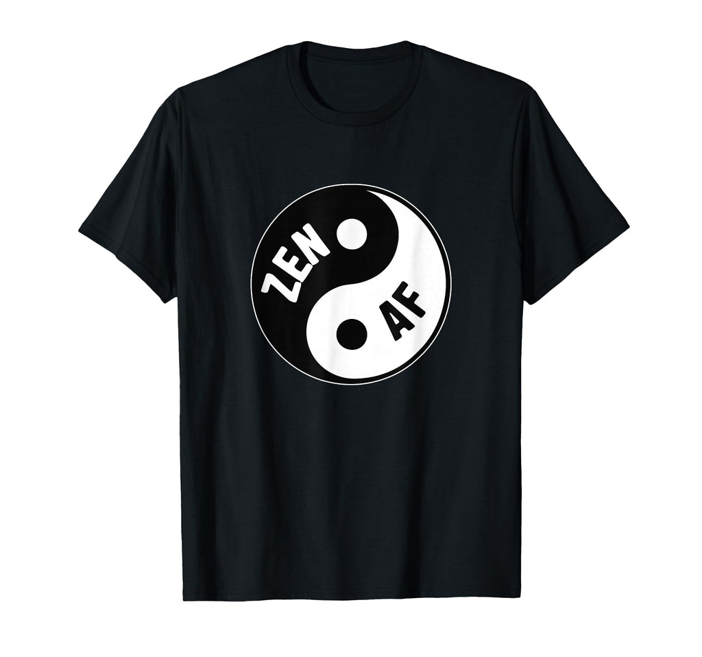 Zen Af Yin Yang Symbol Meditation T-Shirt - Custom Art Print Unisex - T-Shirt, Sweatshirt, Hoodie