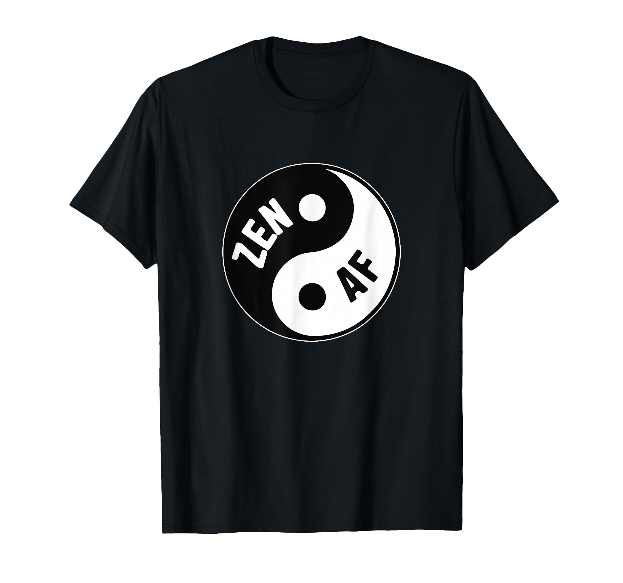 Zen Af Yin Yang Symbol Meditation T-Shirt - Custom Art Print Unisex - T-Shirt, Sweatshirt, Hoodie
