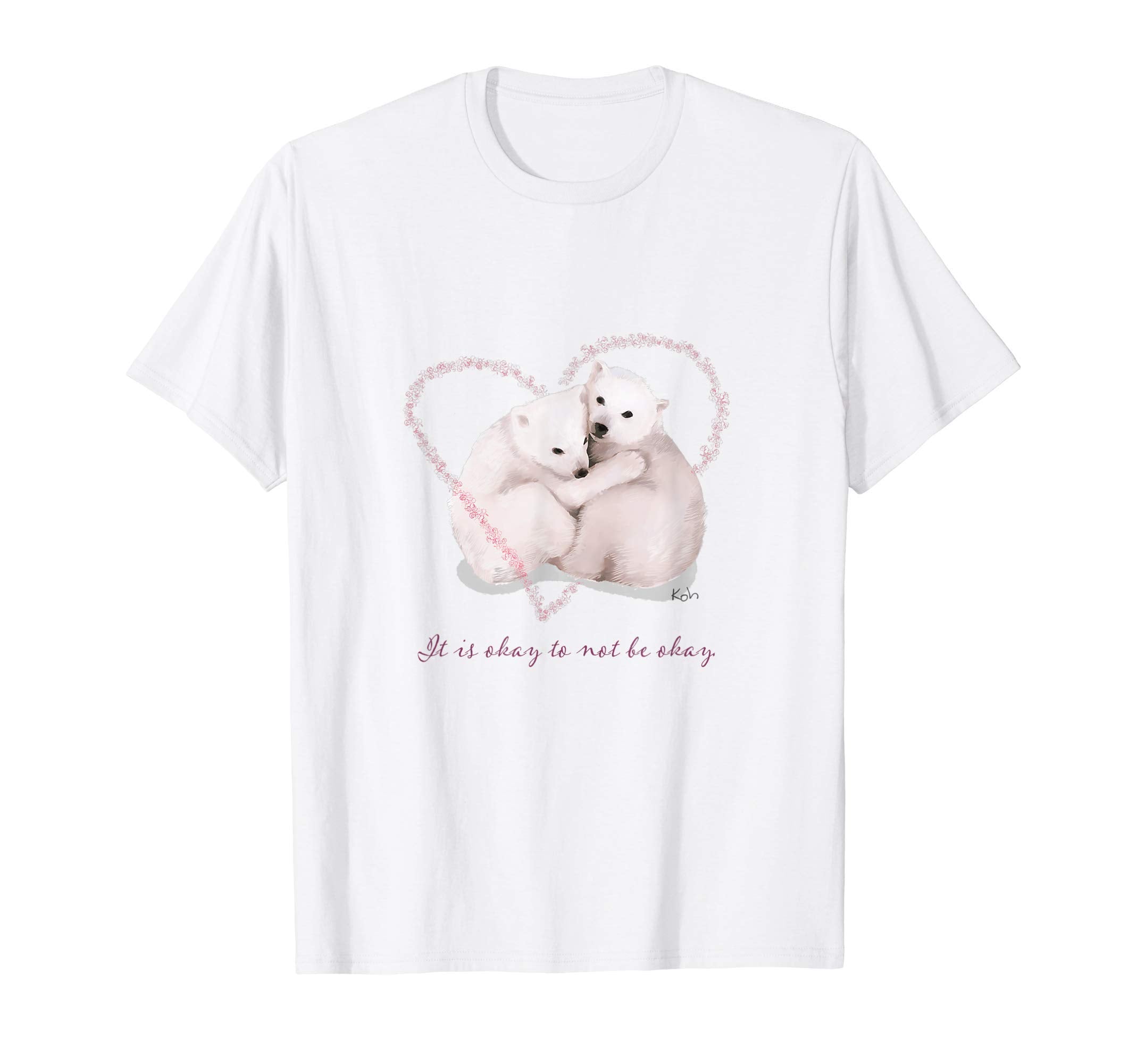 It Is Okay Not To Be Okay Comforting T-Shirt - Minimalist Print Men Women - T-Shirt, Sweatshirt, Hoodie