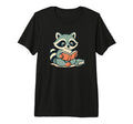 Raccoon Book Lovers Club Bookish Tri T-Shirt - Novelty Apparel for Adults - T-Shirt, Sweatshirt, Hoodie