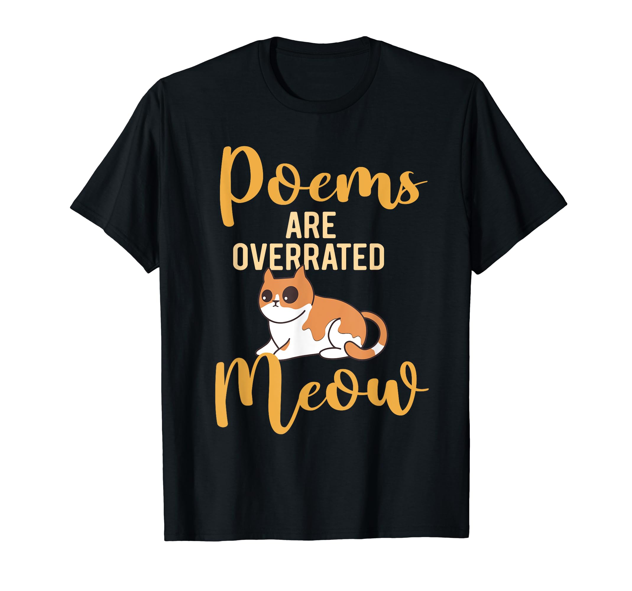 Poetry Cat Feline Lover Literature T-Shirt - Unique Graphic for Adults - T-Shirt, Sweatshirt, Hoodie
