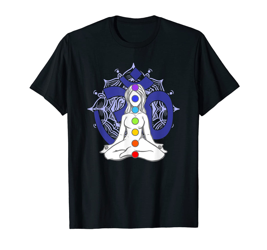 Chakra Chakras Aligned Meditation T-Shirt - Novelty Apparel for Adults - T-Shirt, Sweatshirt, Hoodie