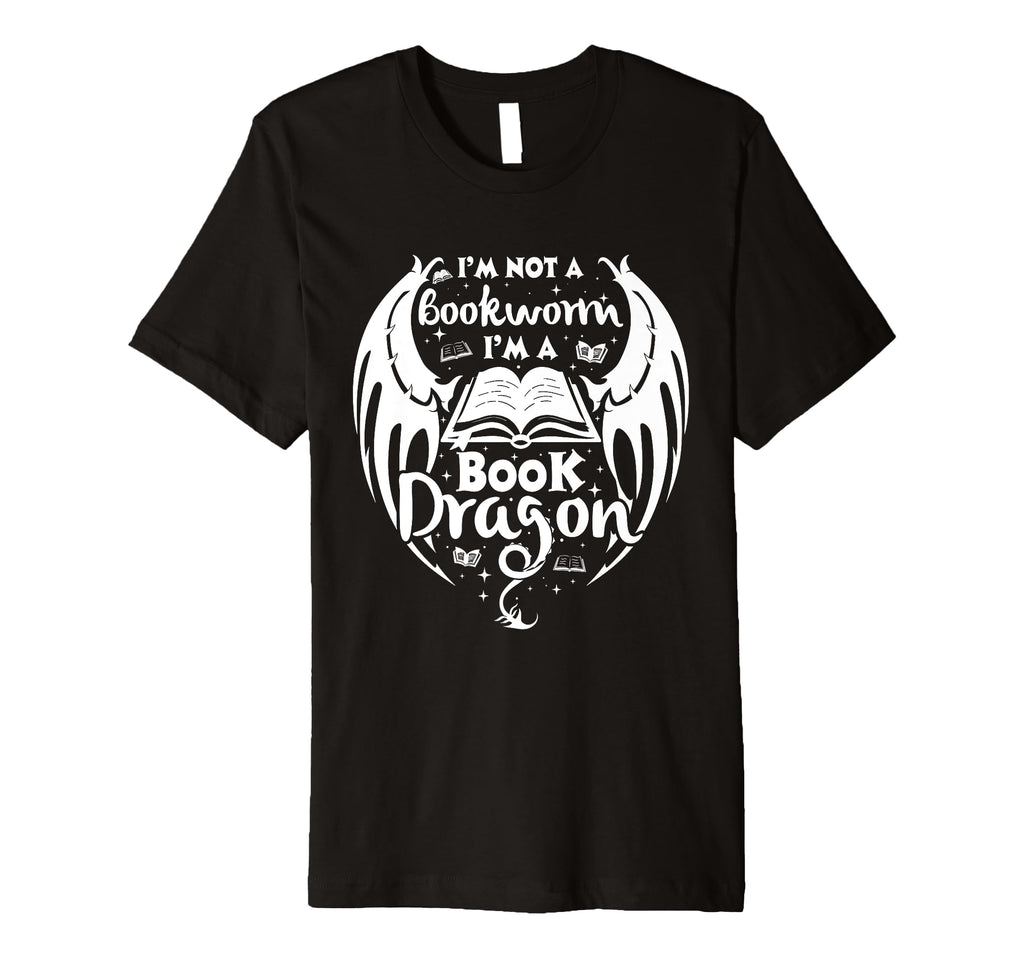 Book Dragon T-Shirt - Graphic Print for Adults - T-Shirt, Sweatshirt, Hoodie