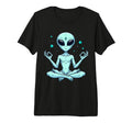 Meditation Alien Yoga Pose Relaxing T-Shirt - Streetwear Style Men Women - T-Shirt, Sweatshirt, Hoodie