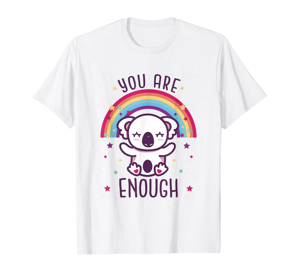 Koala Rainbow You Are Enough T-Shirt - Aesthetic Graphic for Adults - T-Shirt, Sweatshirt, Hoodie