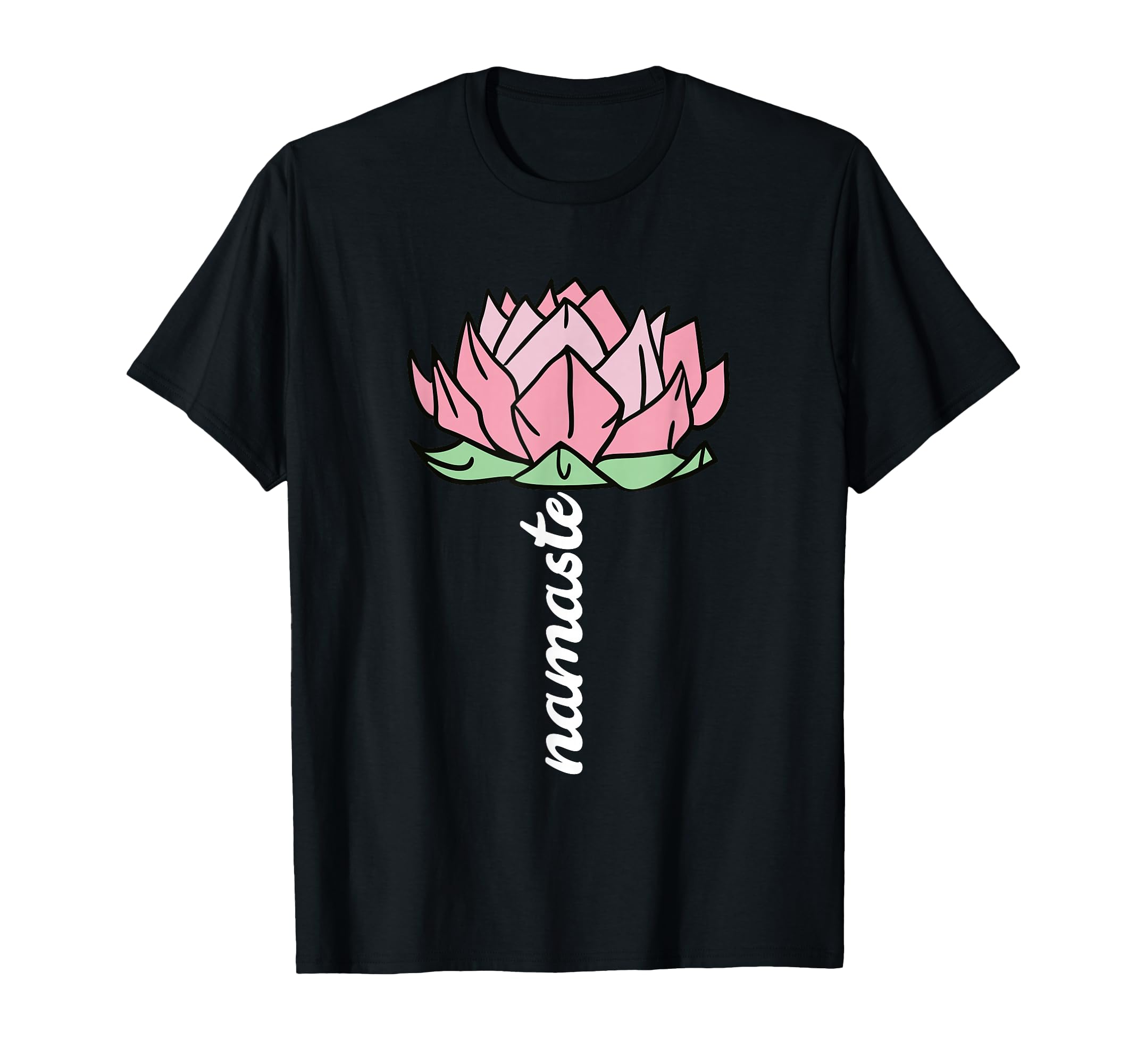 Namaste Lotus Flower Meditation Yoga T-Shirt - Custom Art Print Men Women - T-Shirt, Sweatshirt, Hoodie