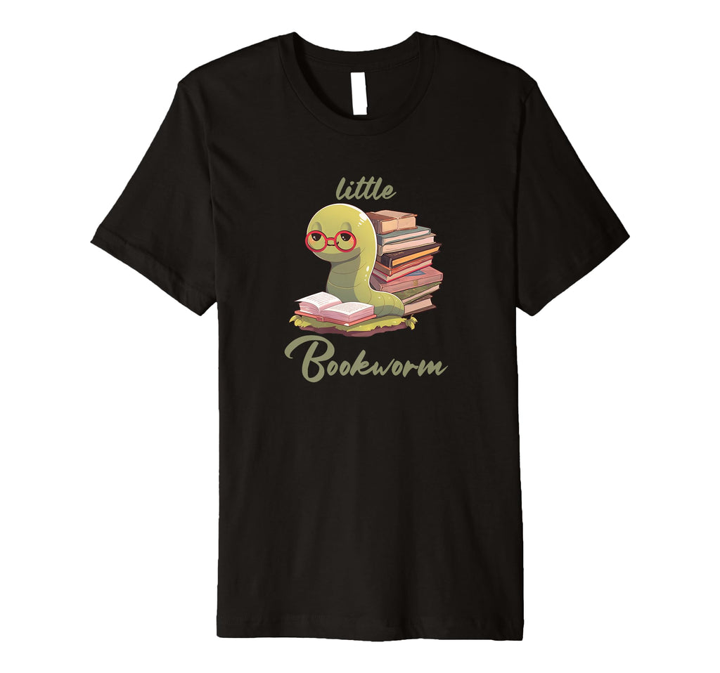 Little Bookworm Reading Books Enthusiast T-Shirt - Unique Graphic Unisex - T-Shirt, Sweatshirt, Hoodie