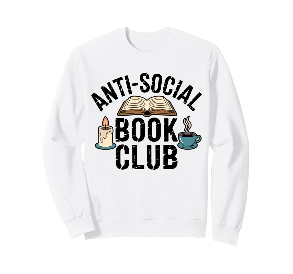 Anti Social Book Club Booktrovert Sweatshirt - Streetwear Style for Adults - T-Shirt, Sweatshirt, Hoodie