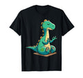 Meditation Dinosaur Yoga Pose Relaxing T-Shirt - Custom Art Print Unisex - T-Shirt, Sweatshirt, Hoodie