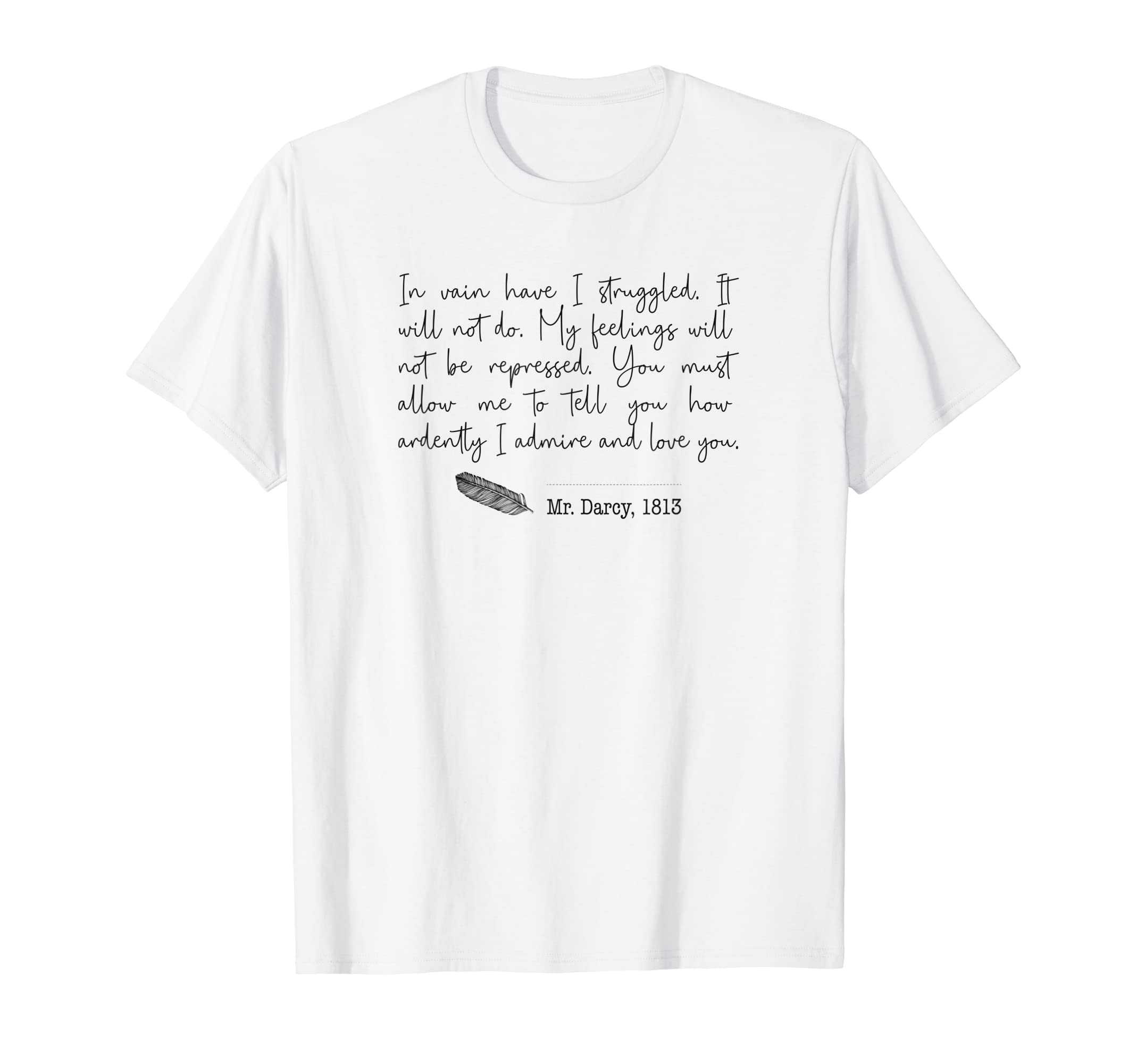 Pride And Prejudice Jane Austen T-Shirt - Custom Art Print for Adults - T-Shirt, Sweatshirt, Hoodie