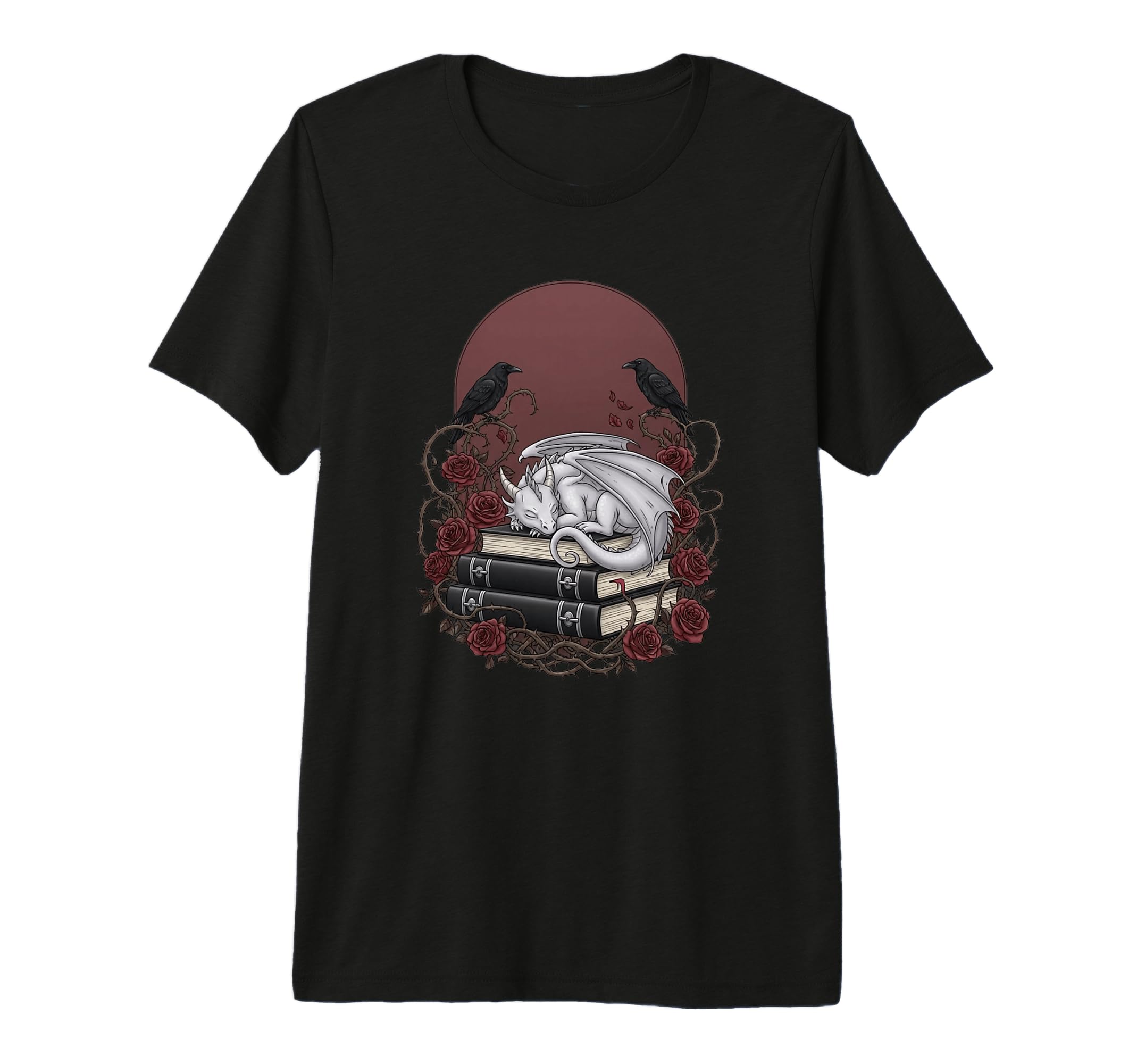 Sleeping White Dragon Books Ravens And T-Shirt - Graphic Print Men Women - T-Shirt, Sweatshirt, Hoodie