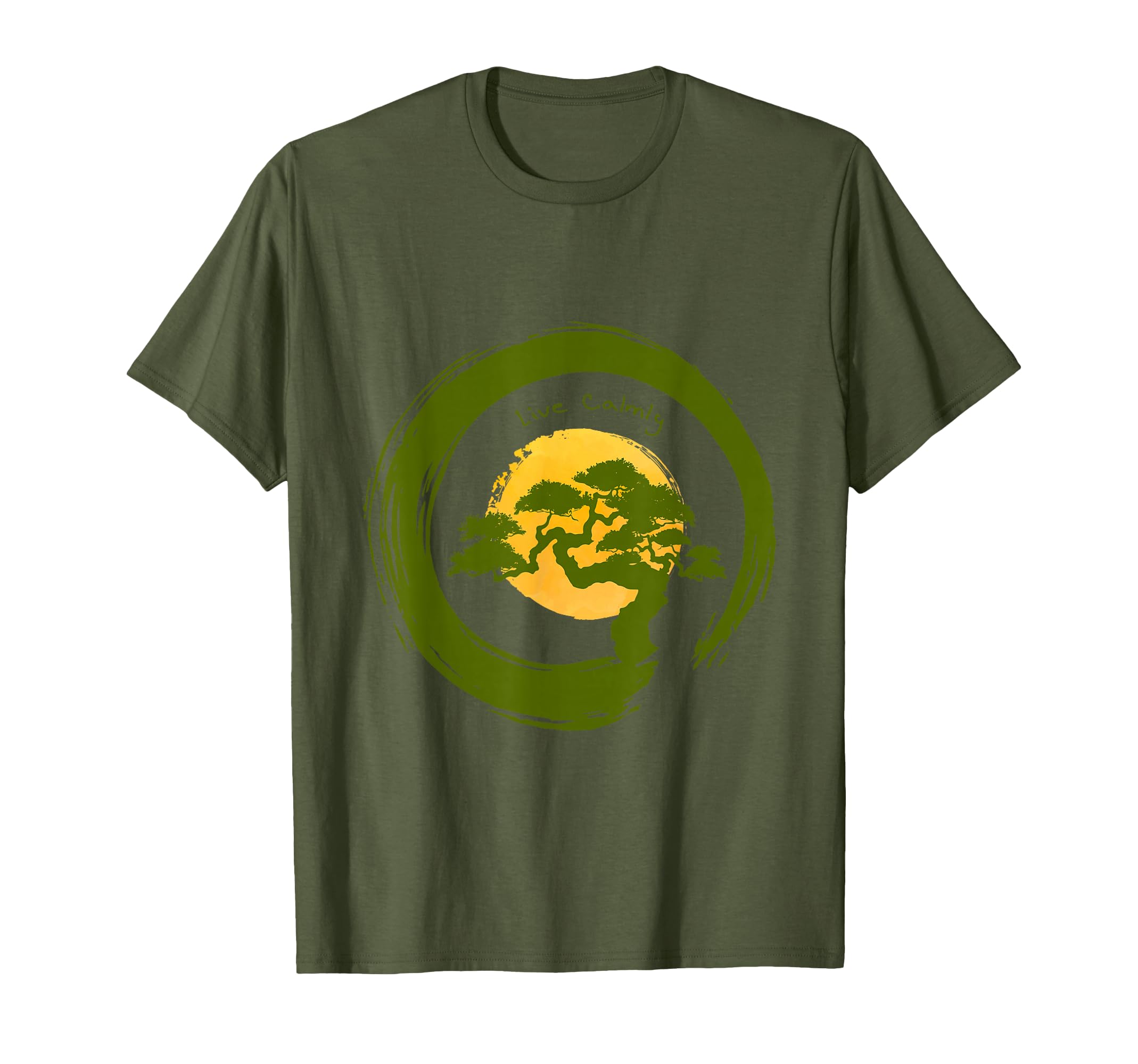Live Calmly Mindfulness Practitioner T-Shirt - Fun Novelty Design Unisex - T-Shirt, Sweatshirt, Hoodie