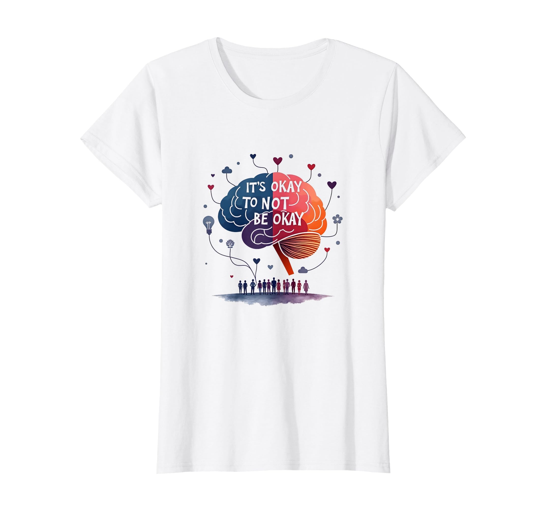 Mental Health Matters Its Okay To Not T-Shirt - Aesthetic Graphic Unisex - T-Shirt, Sweatshirt, Hoodie