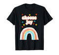 Choose Joy Rainbow Stars T-Shirt - Minimalist Print Men Women - T-Shirt, Sweatshirt, Hoodie