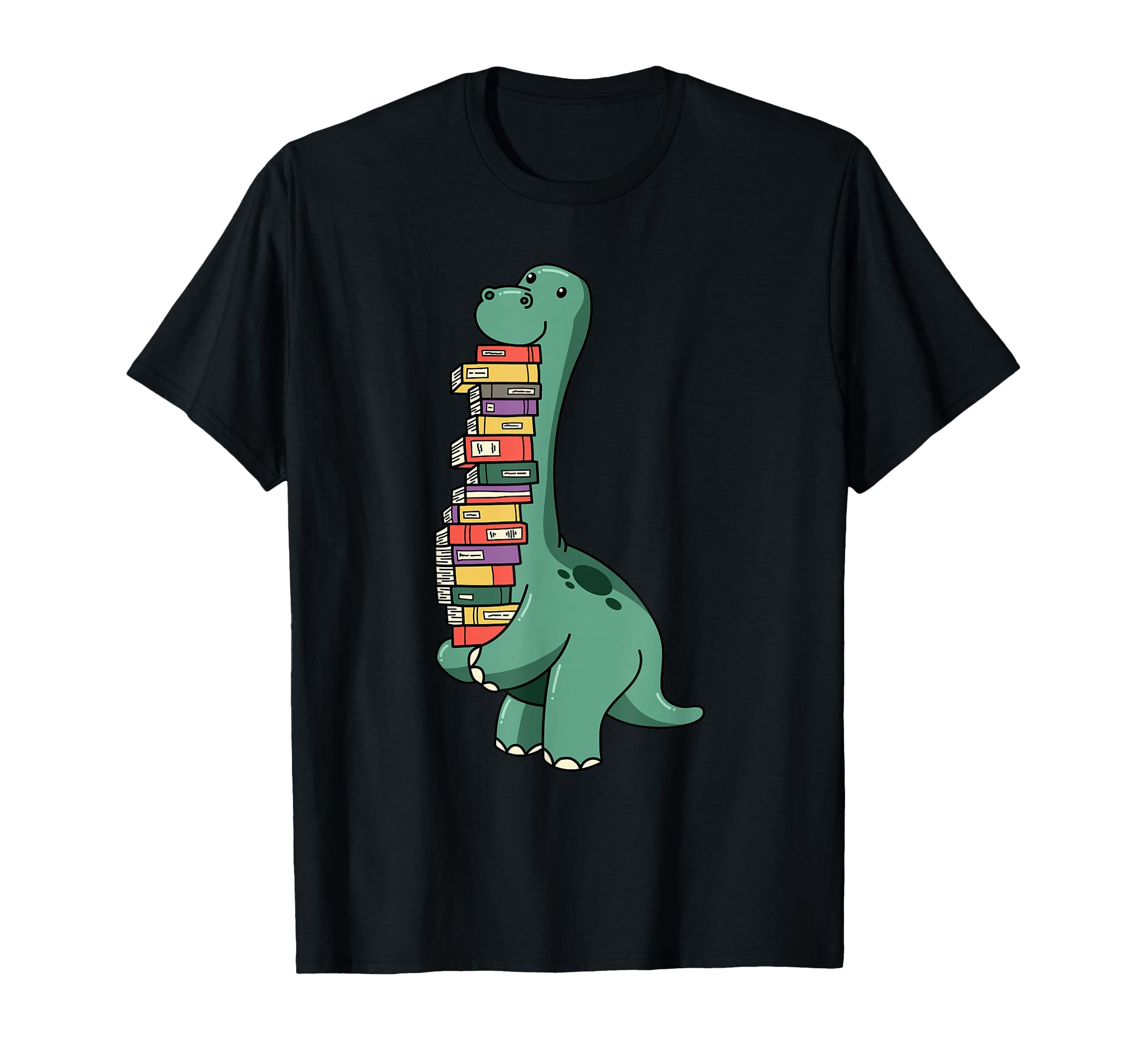 Dinosaur Reading Reader Nerd Brain Food T-Shirt - Trendy Graphic Unisex - T-Shirt, Sweatshirt, Hoodie