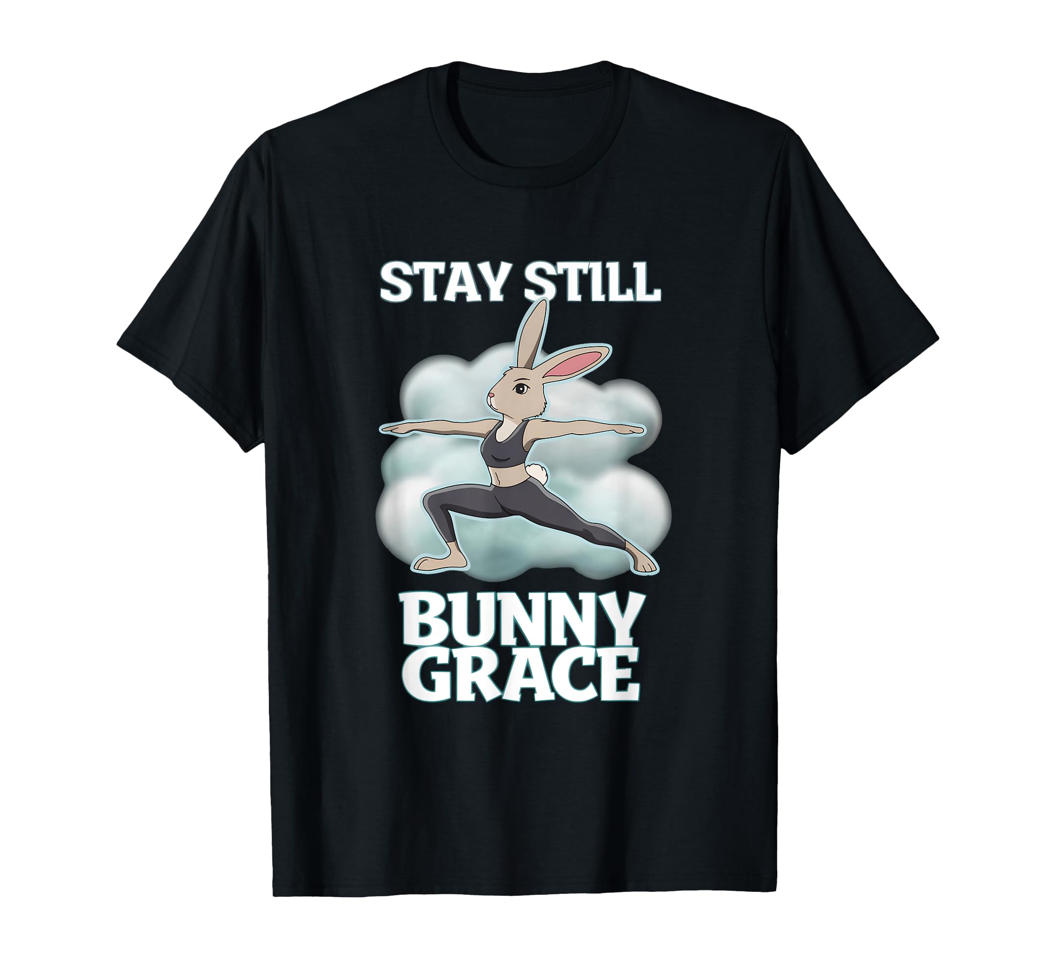 Fitness Bunny Lovers Mindful Yoga T-Shirt - Custom Art Print for Adults - T-Shirt, Sweatshirt, Hoodie