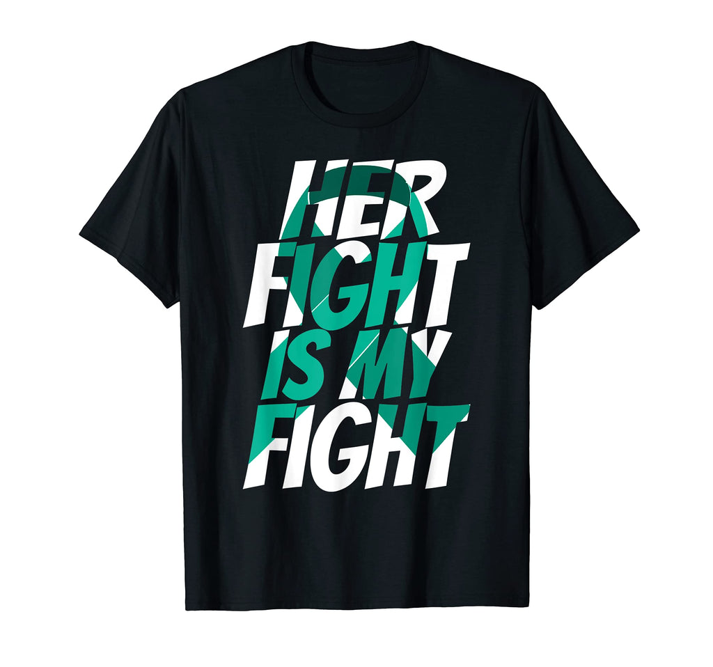 Purple Blue Ribbon Her Mental Health T-Shirt - Graphic Print Unisex - T-Shirt, Sweatshirt, Hoodie