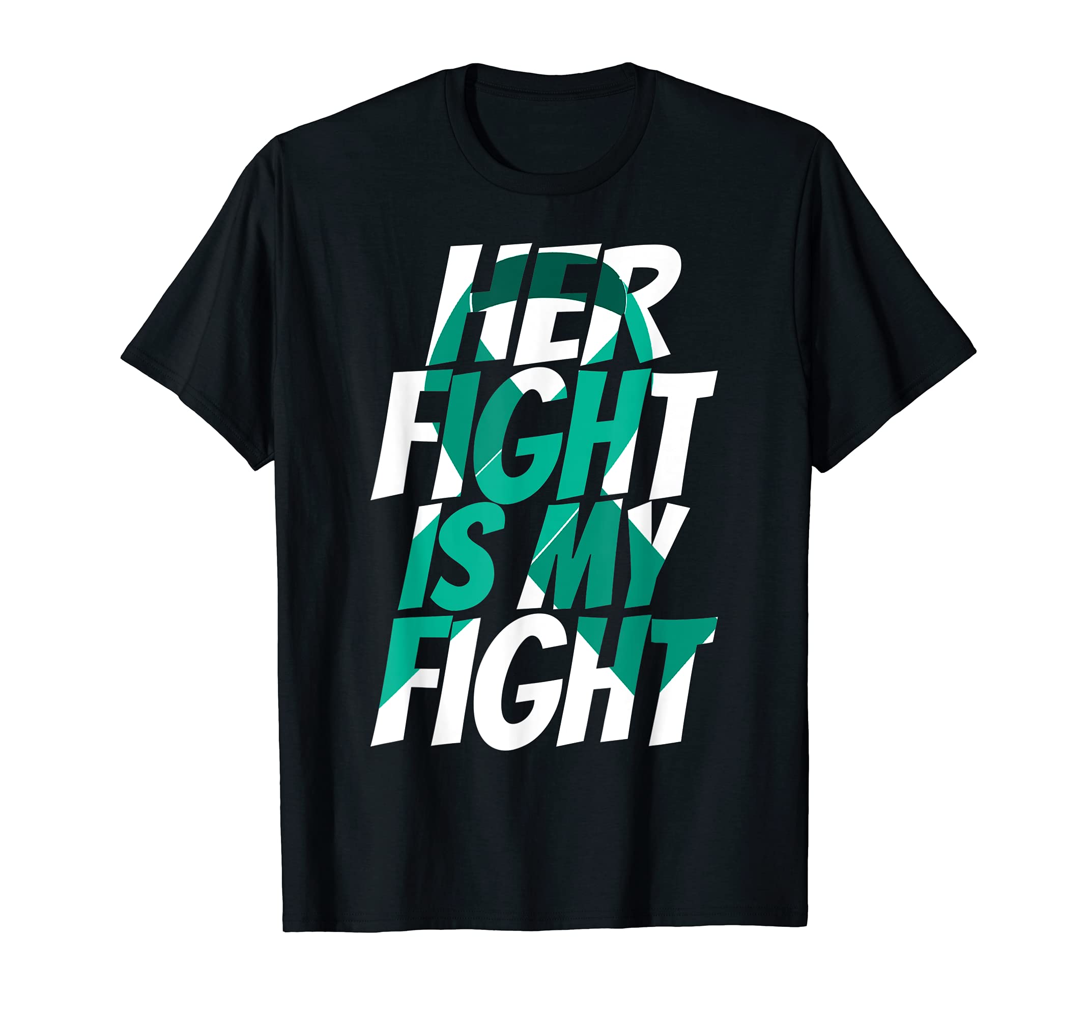Purple Blue Ribbon Her Mental Health T-Shirt - Graphic Print Unisex - T-Shirt, Sweatshirt, Hoodie
