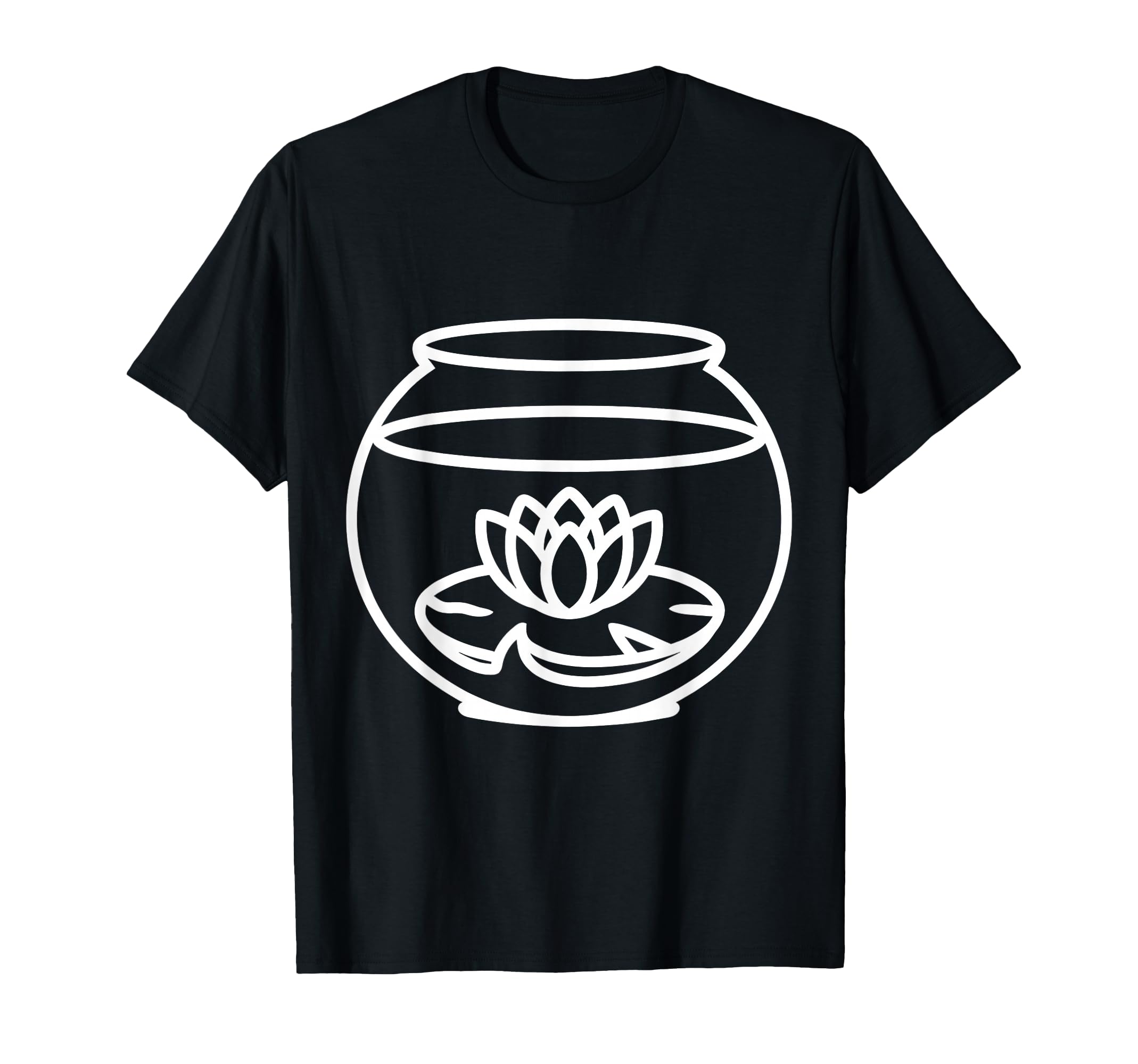 Minimalist Lotus Bowl Meditation T-Shirt - Minimalist Print Men Women - T-Shirt, Sweatshirt, Hoodie