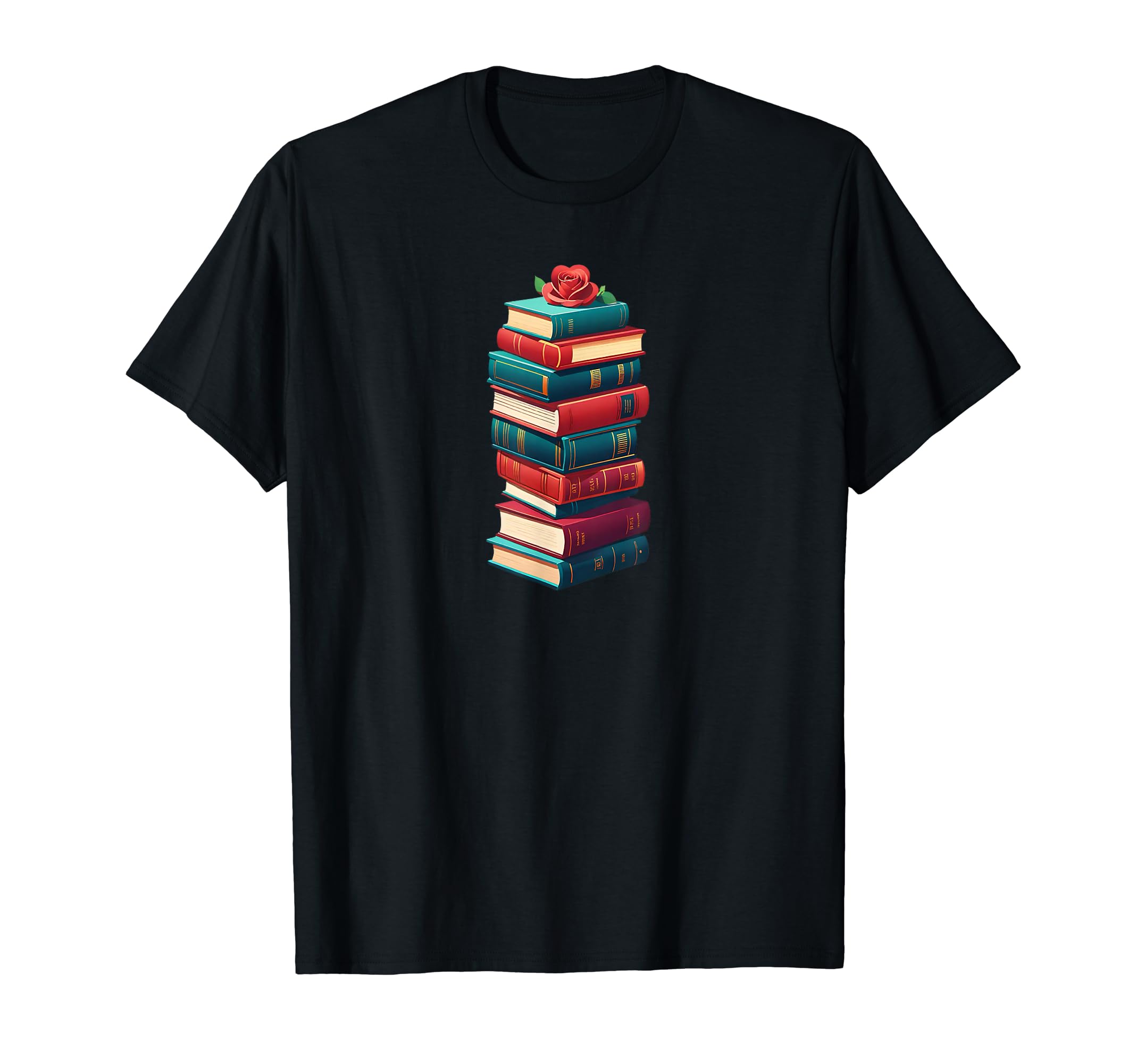 Book Worm Book Stack Reading Addict T-Shirt - Custom Art Print Men Women - T-Shirt, Sweatshirt, Hoodie