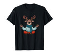 Meditation Reindeer Yoga Pose T-Shirt - Fun Novelty Design Men Women - T-Shirt, Sweatshirt, Hoodie