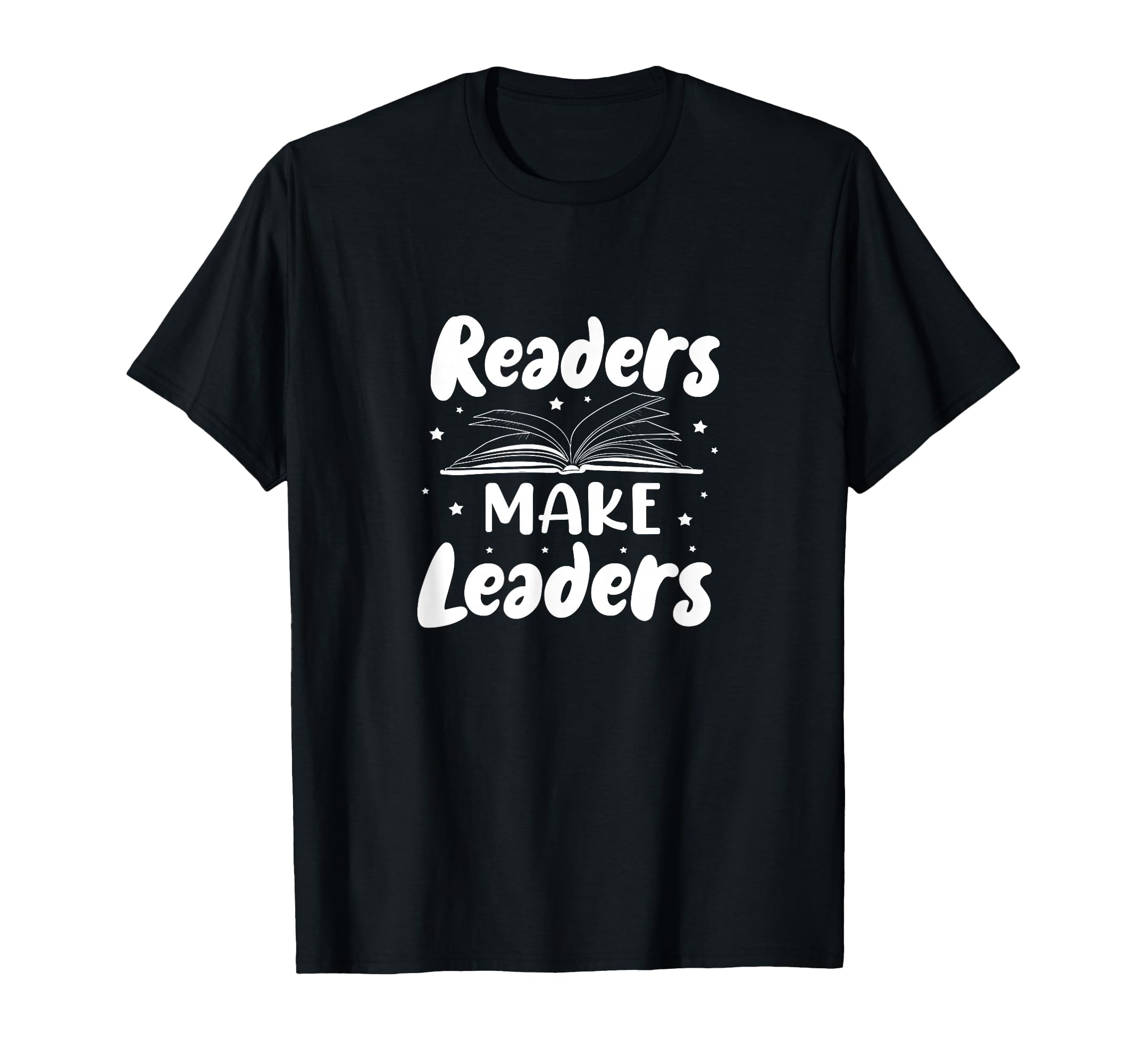 Readers Make Leaders Book Reading T-Shirt - Minimalist Print for Adults - T-Shirt, Sweatshirt, Hoodie