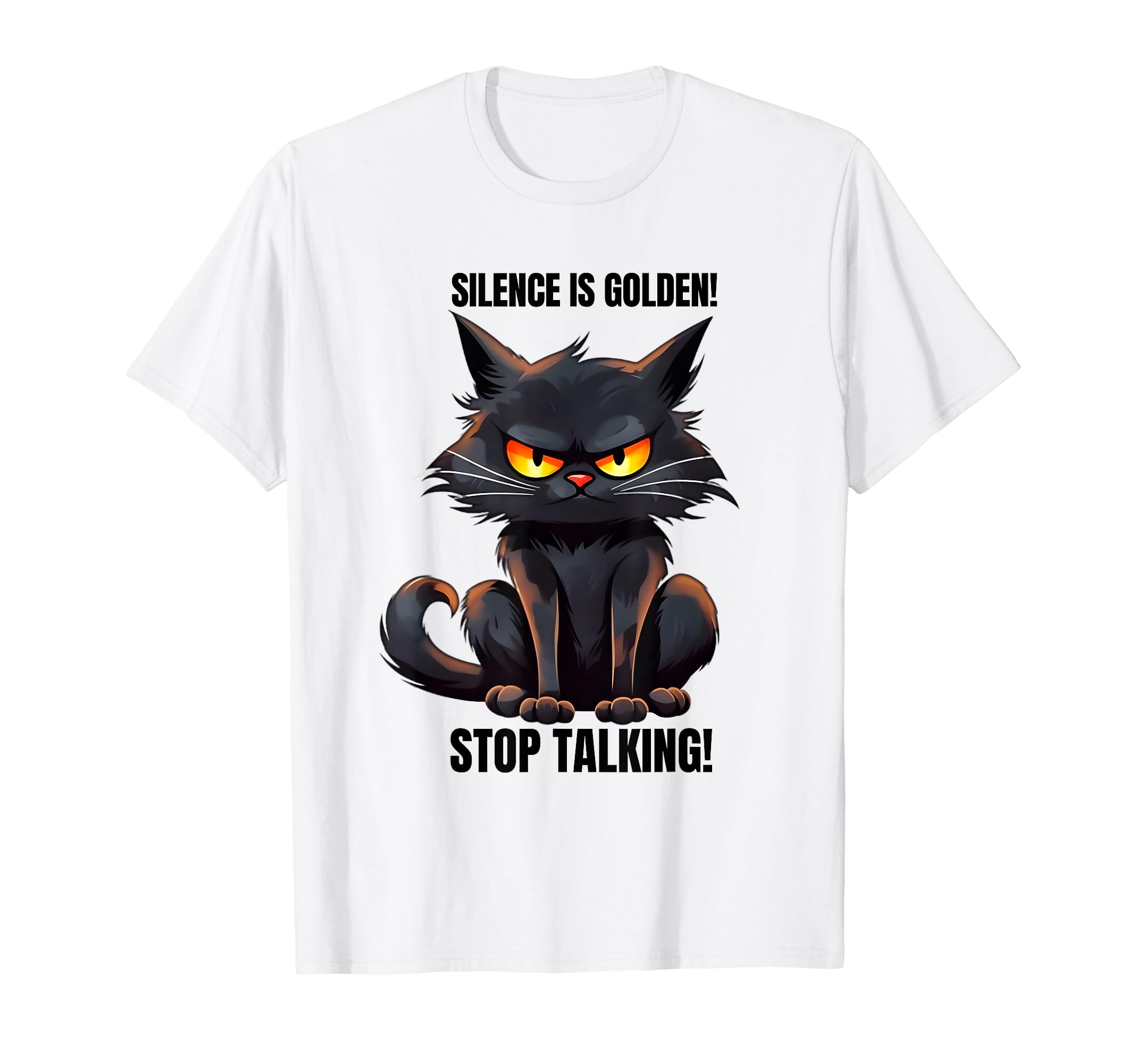 Sarcastic Black Cat Antisocial T-Shirt - Fun Novelty Design for Adults - T-Shirt, Sweatshirt, Hoodie