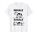 Funny Yoga Inhale Exhale Pooping T-Shirt - Aesthetic Graphic Men Women - T-Shirt, Sweatshirt, Hoodie