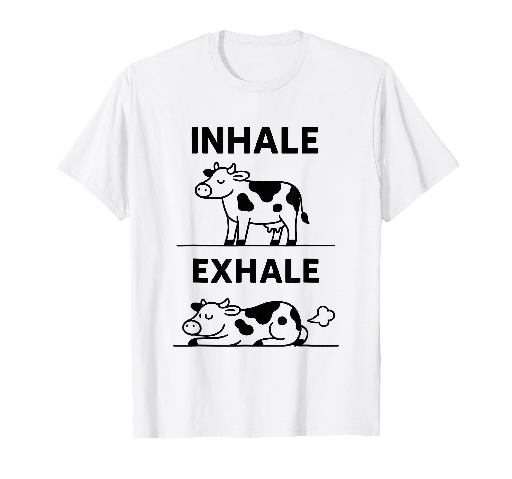Funny Yoga Inhale Exhale Pooping T-Shirt - Aesthetic Graphic Men Women - T-Shirt, Sweatshirt, Hoodie