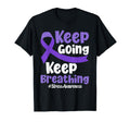 Keep Going Keep Breathing Stress T-Shirt - Custom Art Print Unisex - T-Shirt, Sweatshirt, Hoodie