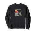 Social Energy 3 Percent Funny Battery Sweatshirt - Custom Art Print Unisex - T-Shirt, Sweatshirt, Hoodie