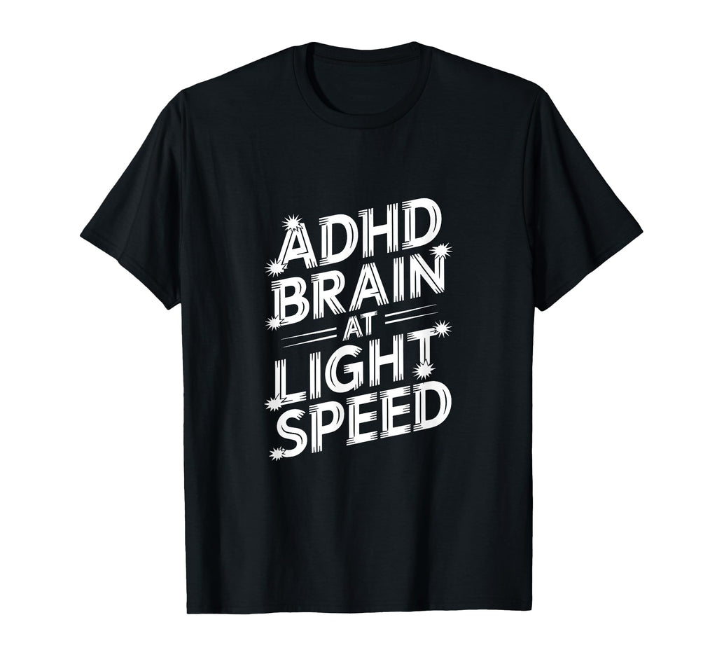 Funny Adhd Hyperactivity Disorder Hoodie - Minimalist Print for Adults - T-Shirt, Sweatshirt, Hoodie