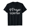 Inspirational Prayer Warrior Faith T-Shirt - Minimalist Print Men Women - T-Shirt, Sweatshirt, Hoodie