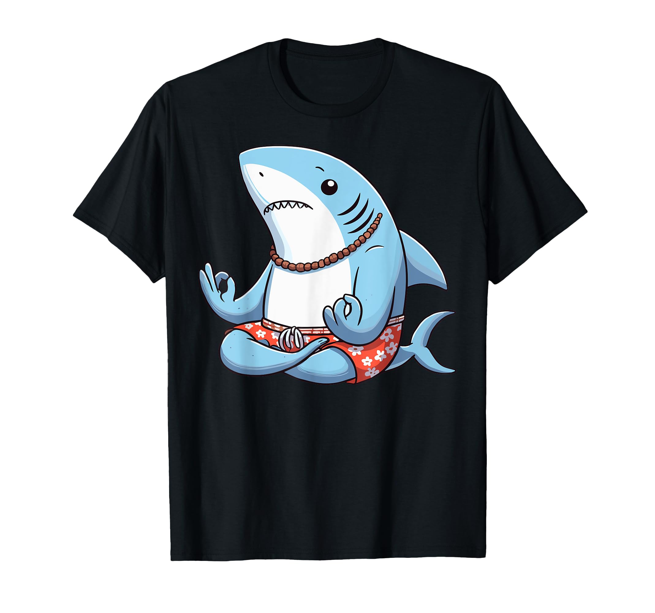 Meditation Shark Yoga Pose Relaxing Animal T-Shirt - Trendy Graphic Unisex - T-Shirt, Sweatshirt, Hoodie