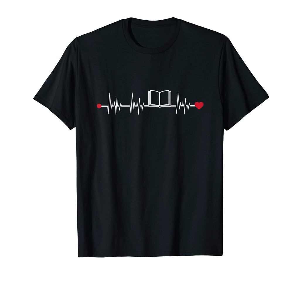 Book Heartbeat Funny Reading Gift T-Shirt - Streetwear Style Men Women - T-Shirt, Sweatshirt, Hoodie