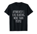 Reading More Than People Funny Book T-Shirt - Graphic Print for Adults - T-Shirt, Sweatshirt, Hoodie